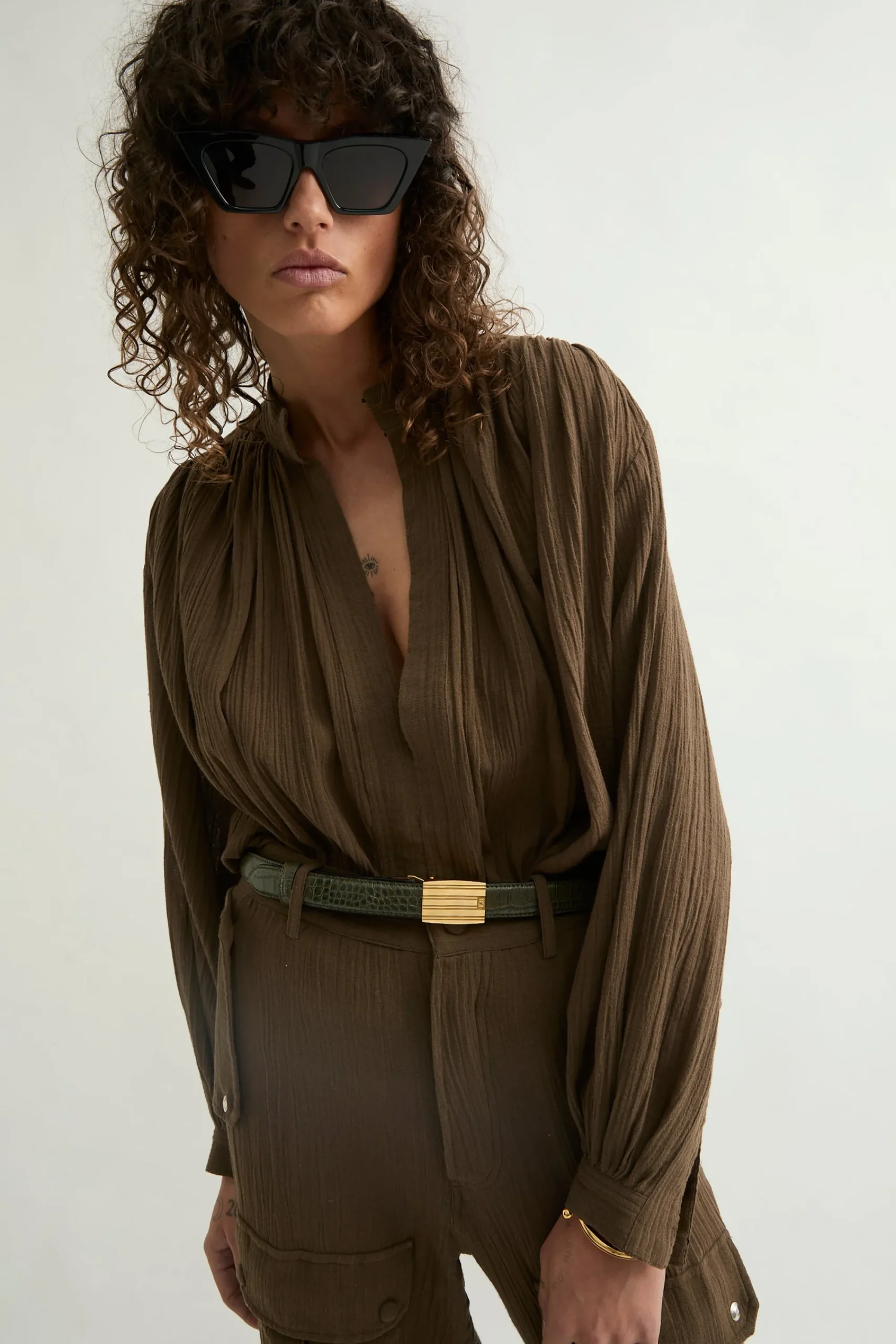 Clearance BLOUSE GATE Chemises Et Tops